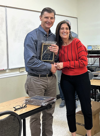 Jill Young received School Award for 15 years of service