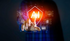 Security shield for online login systems, Cybersecurity and privacy, Personal data protection law.protect data and internet network security technology. Futuristic virtual screen interface.
