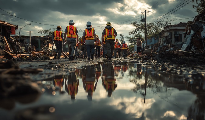 Construction disaster recovery and rebuilding